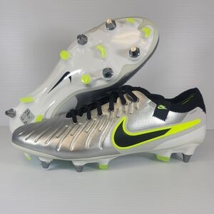 Mens Size Nike Tiempo Legend 10 Elite SG Pro Silver Soccer Cleats FN7283-001